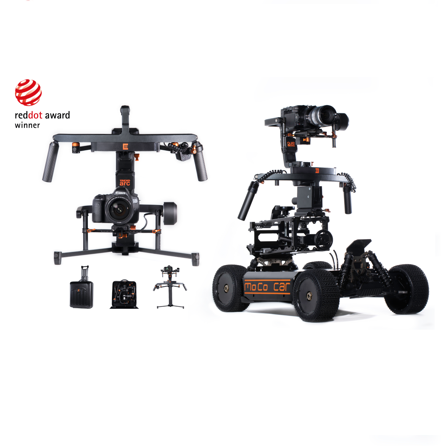 Trexo Arc Gimbal and MoCoCar from the Trexo product archive
