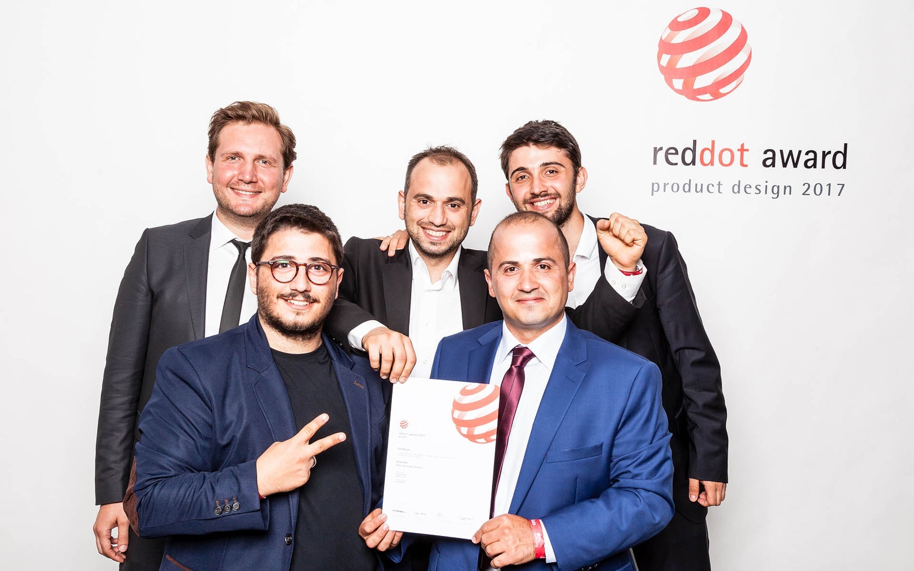 Trexo Innovation at the Red Dot Award 2017 ceremony